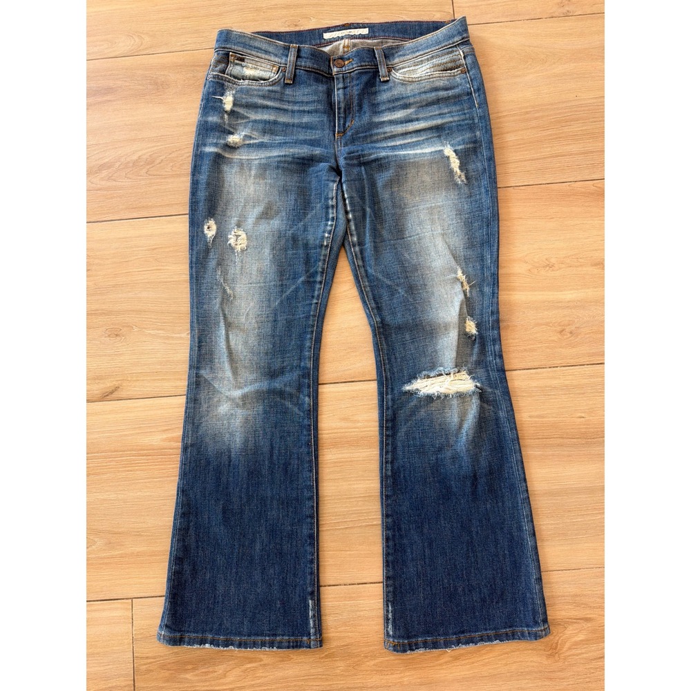 Joe's Jeans Provocateur Bootcut Distressed Medium Wash Denim Jeans Womens W30